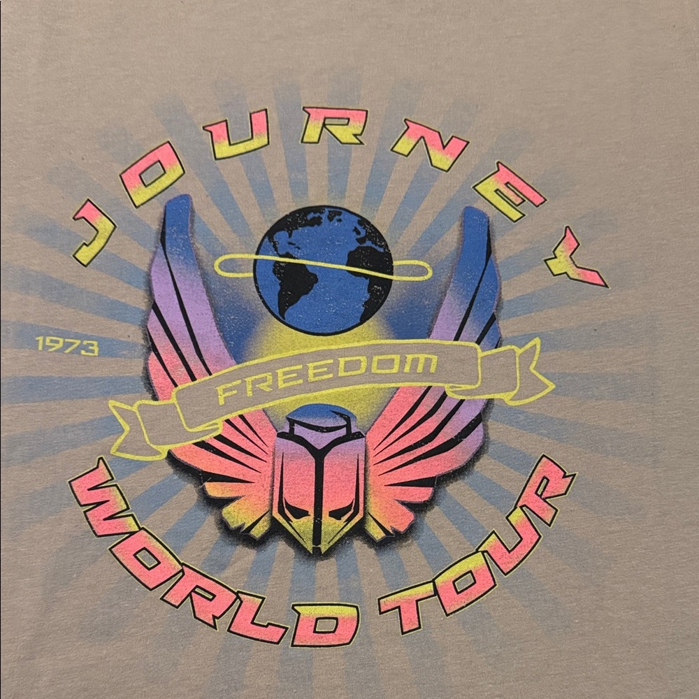 Journey Freedom World Tour Graphic Tee Shirt Size Small